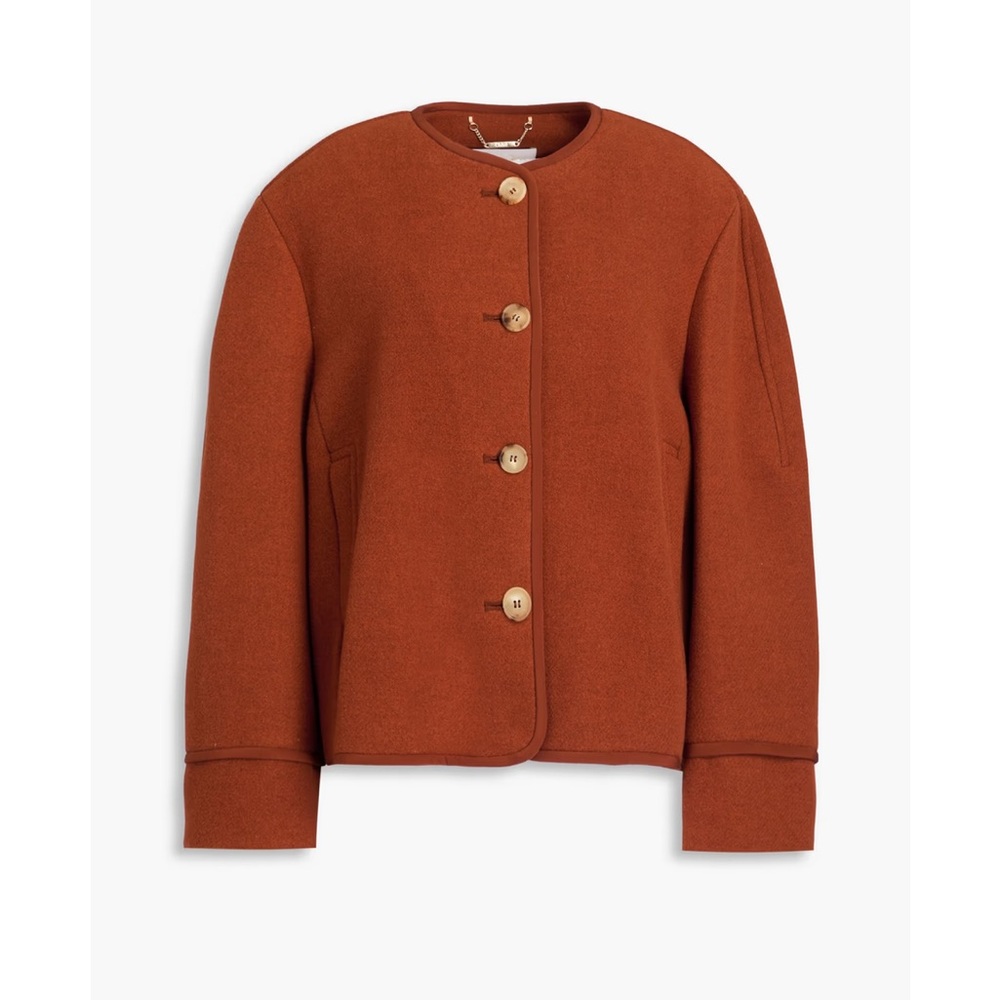 NWT Chloe Burnt Orange Wool Coat